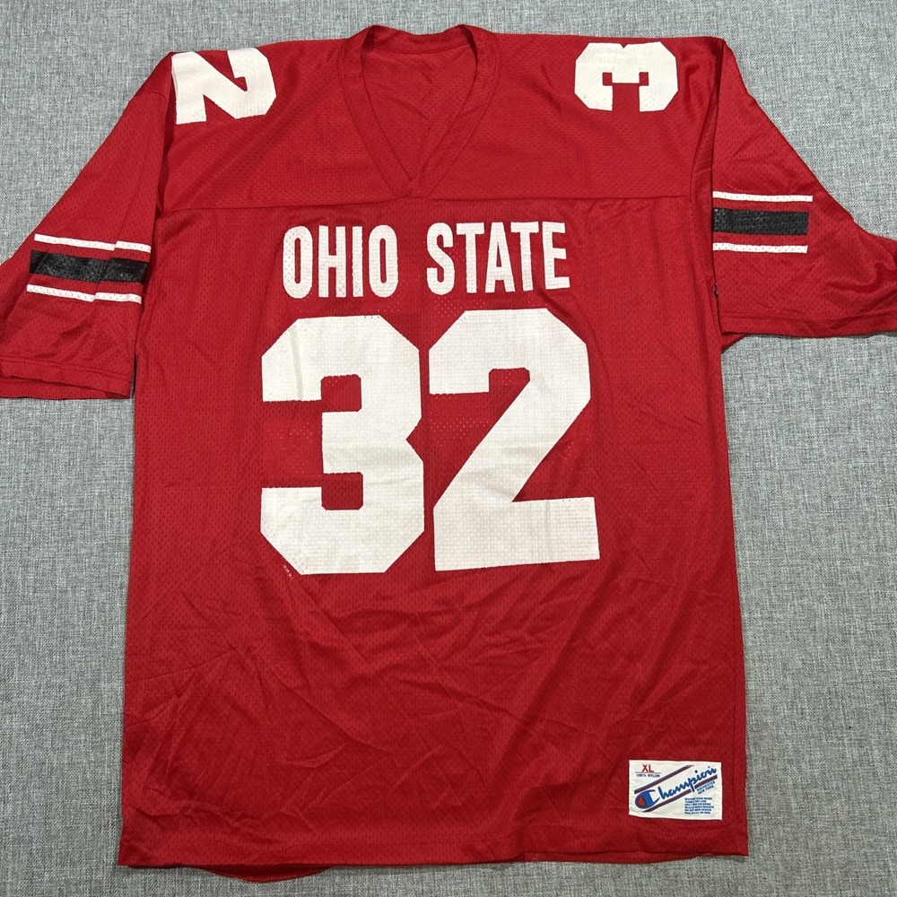 Ohio State Jersey Size XL #32 Blank Made In USA 80s Buckeyes Champion Vintage